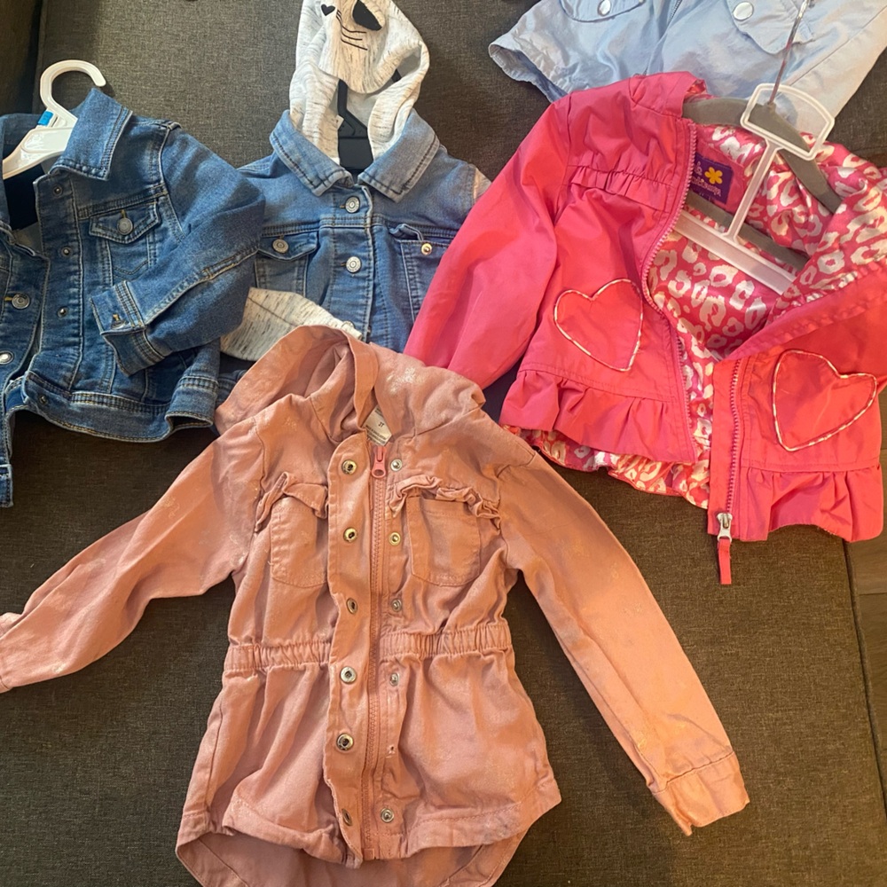 Toddler girl 2T and one 3T jackets.